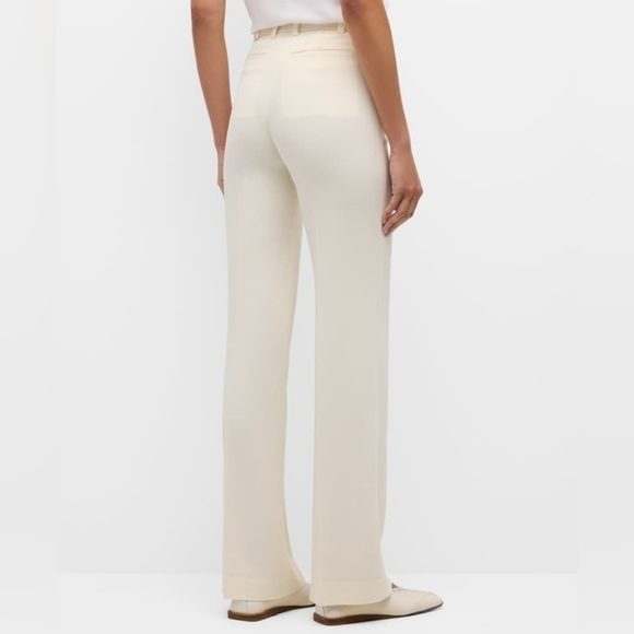 Joseph Mid-Rise Straight-Leg Cady Pants - Picture 7 of 13